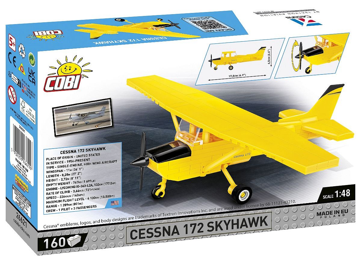 Cessna 172 Skyhawk Yellow COBI 26621 Cessna Cobi.eu
